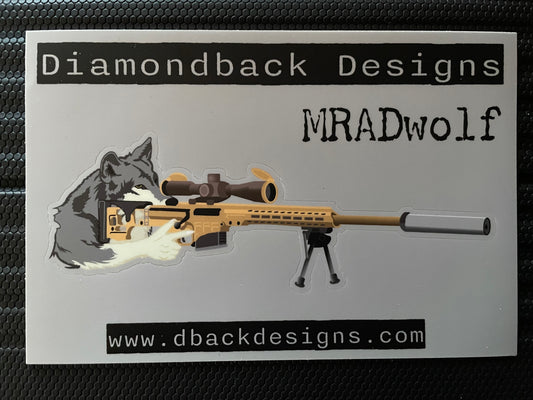 MRADwolf Sniper Wolf Vinyl Sticker