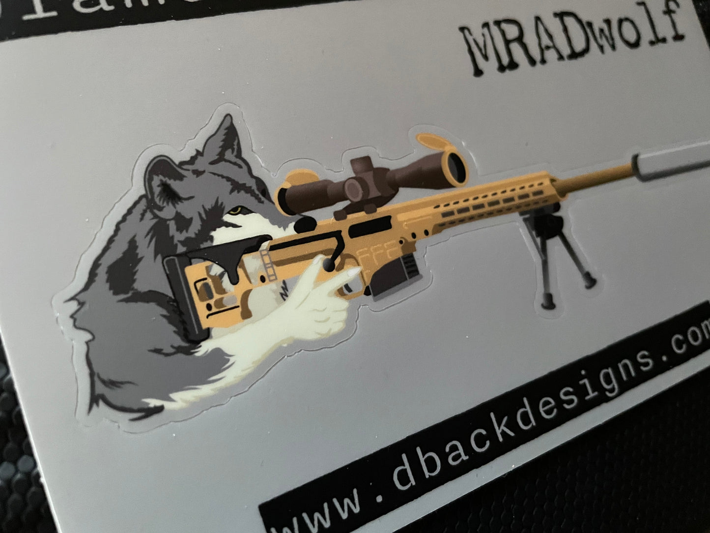 MRADwolf Sniper Wolf Vinyl Sticker