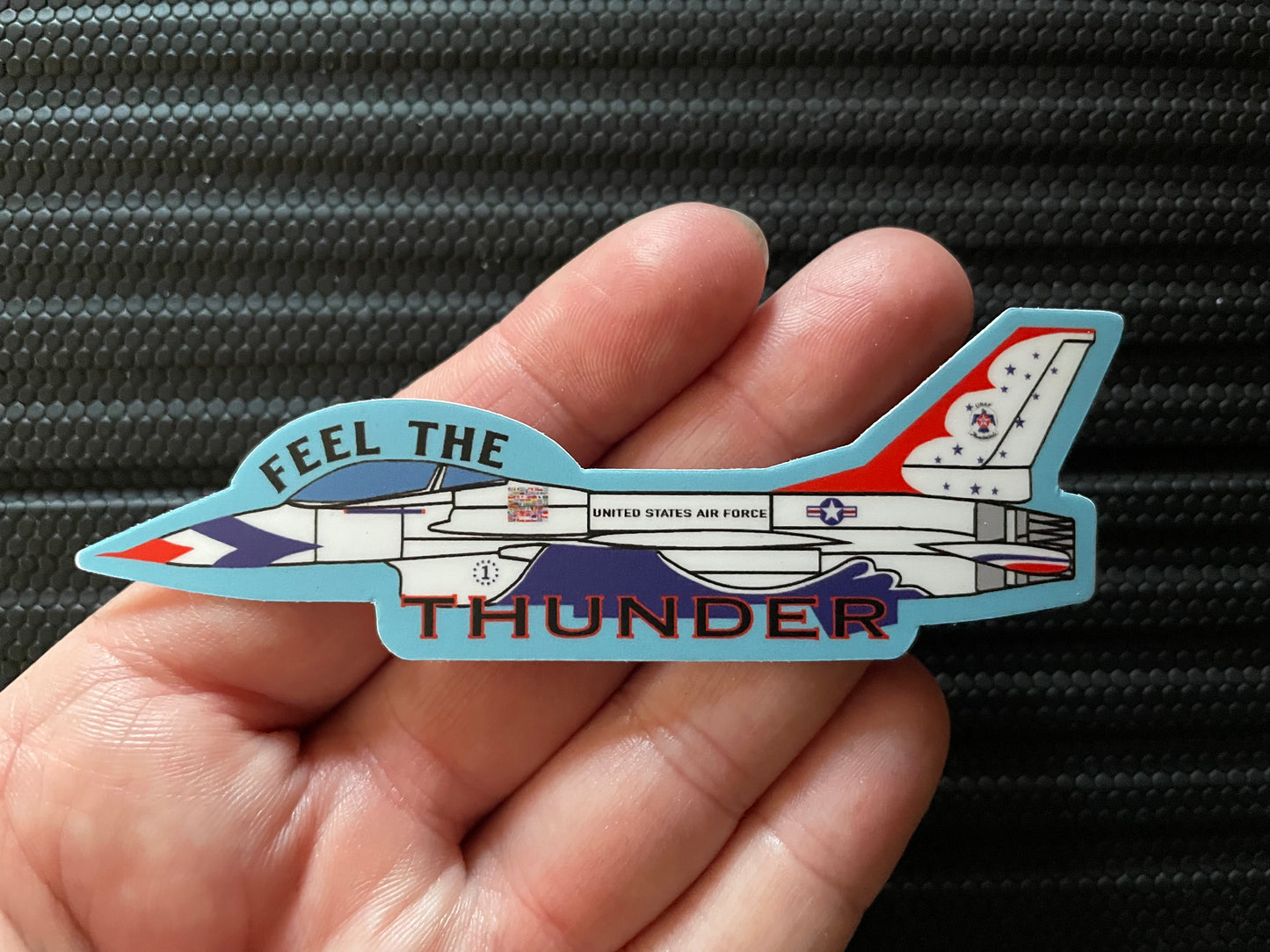 USAF Thunderbirds F-16 “Feel The Thunder” Vinyl Sticker