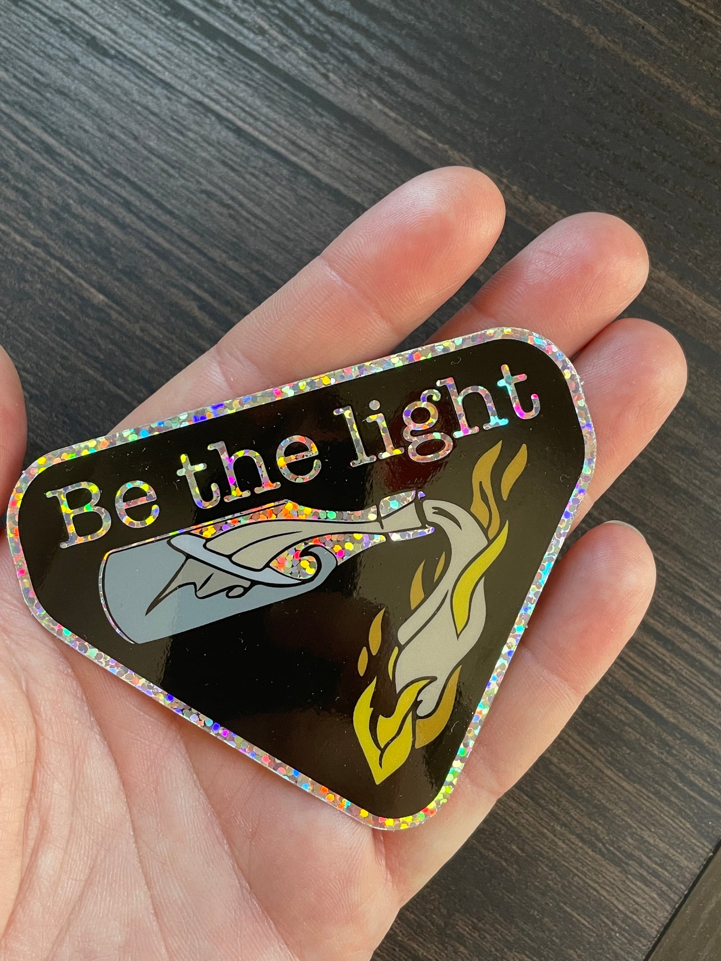Be The Light Molotov Cocktail Vinyl Sticker