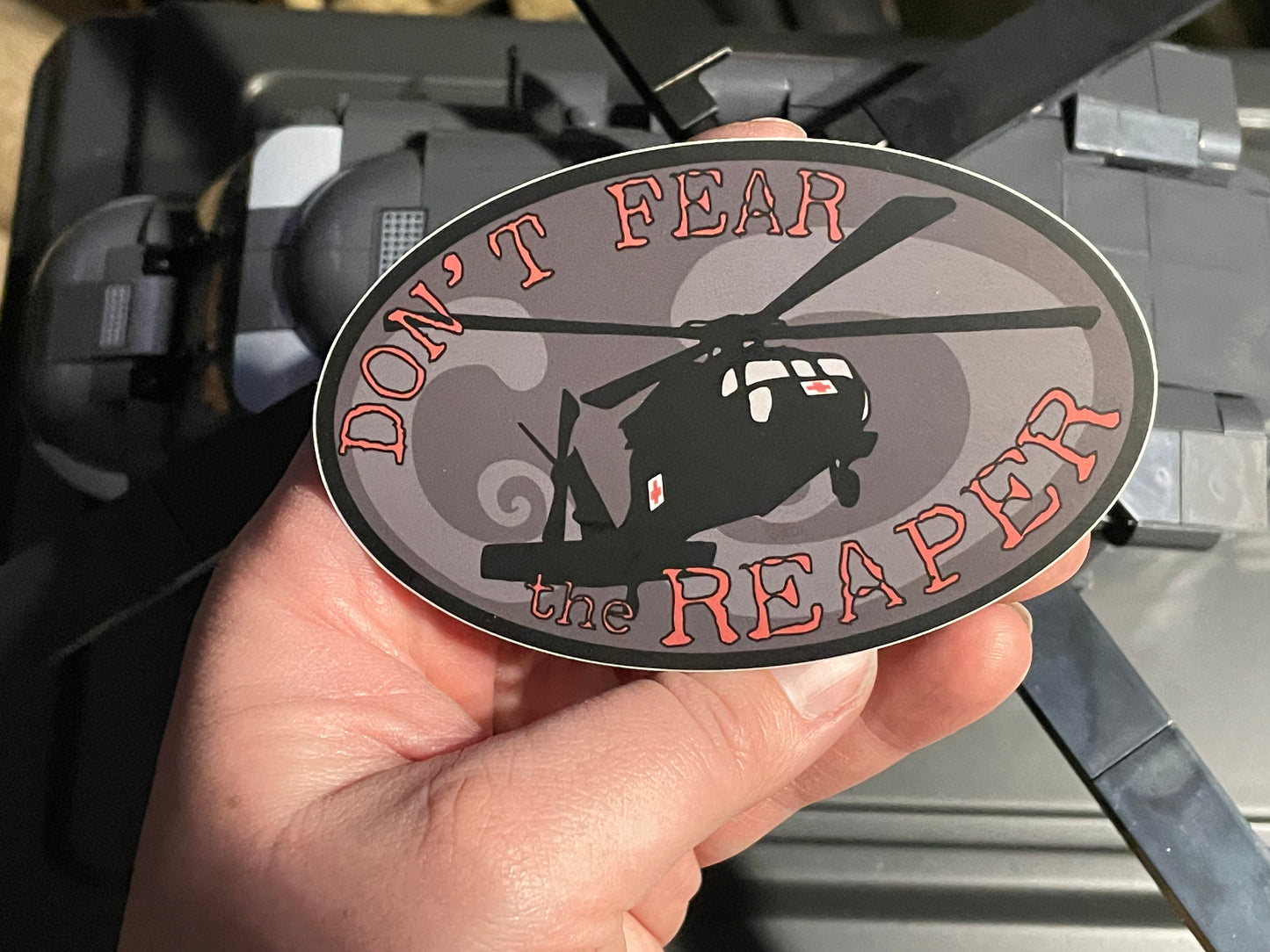 UH-60 Blackhawk Dustoff “Don’t Fear The Reaper” Sticker
