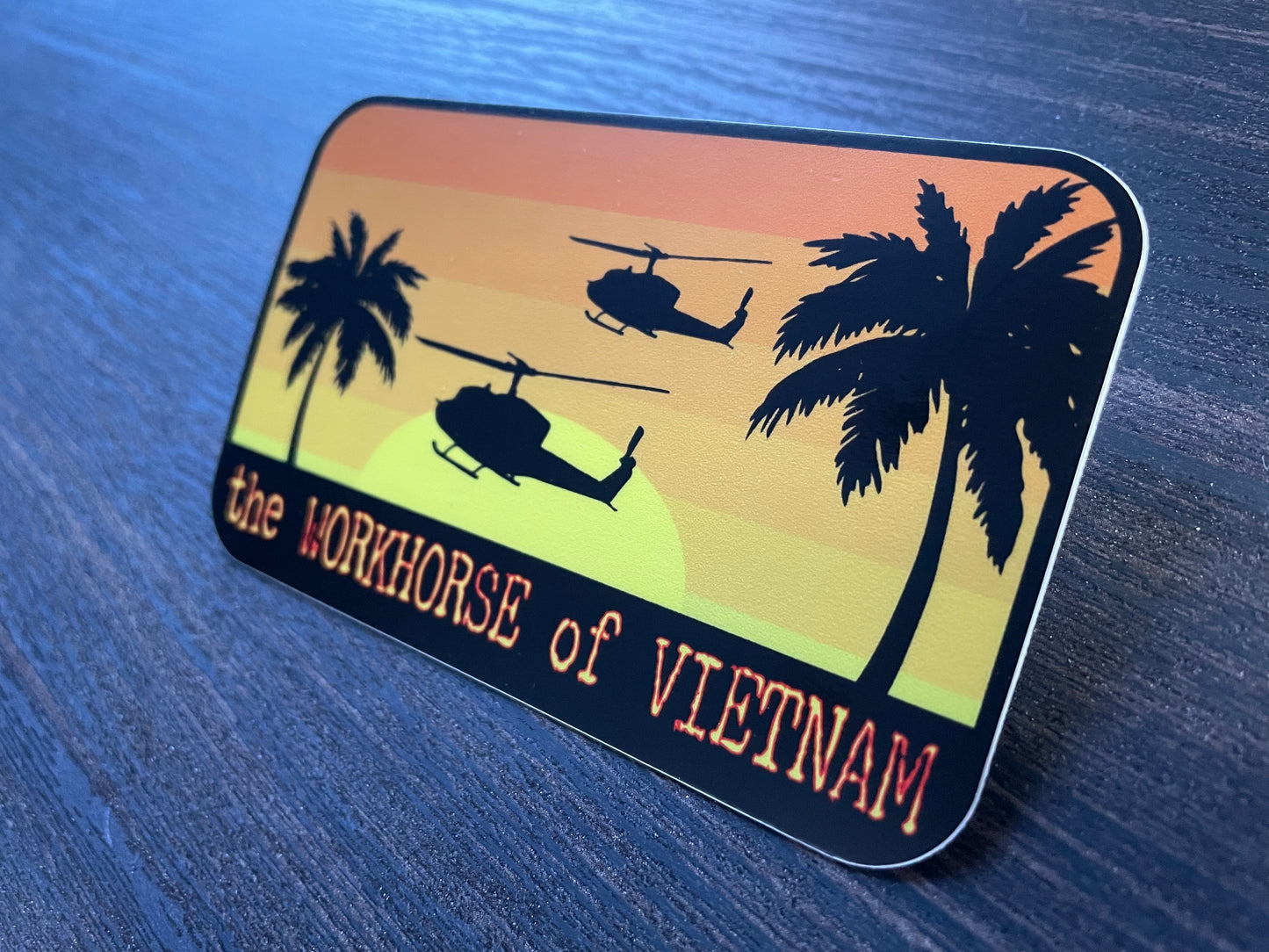 UH-1 Huey “Workhorse of Vietnam” Sticker