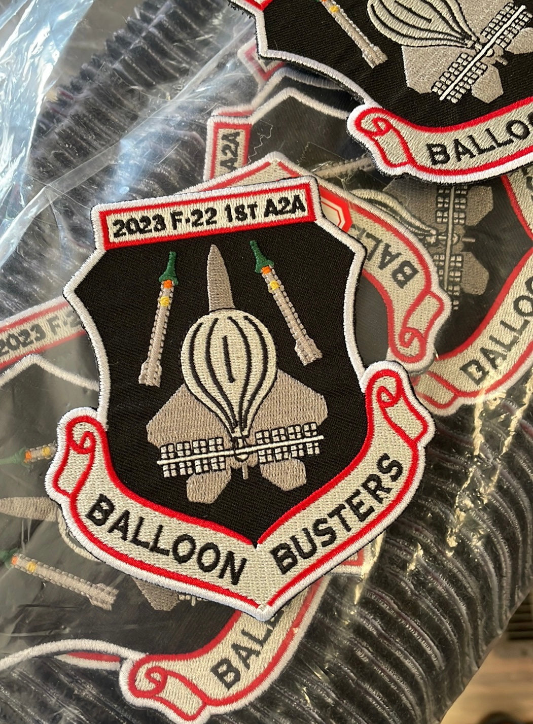 F22 Raptor “Balloon Busters” First Air-To-Air Kill Mission Patch Inspired Patch